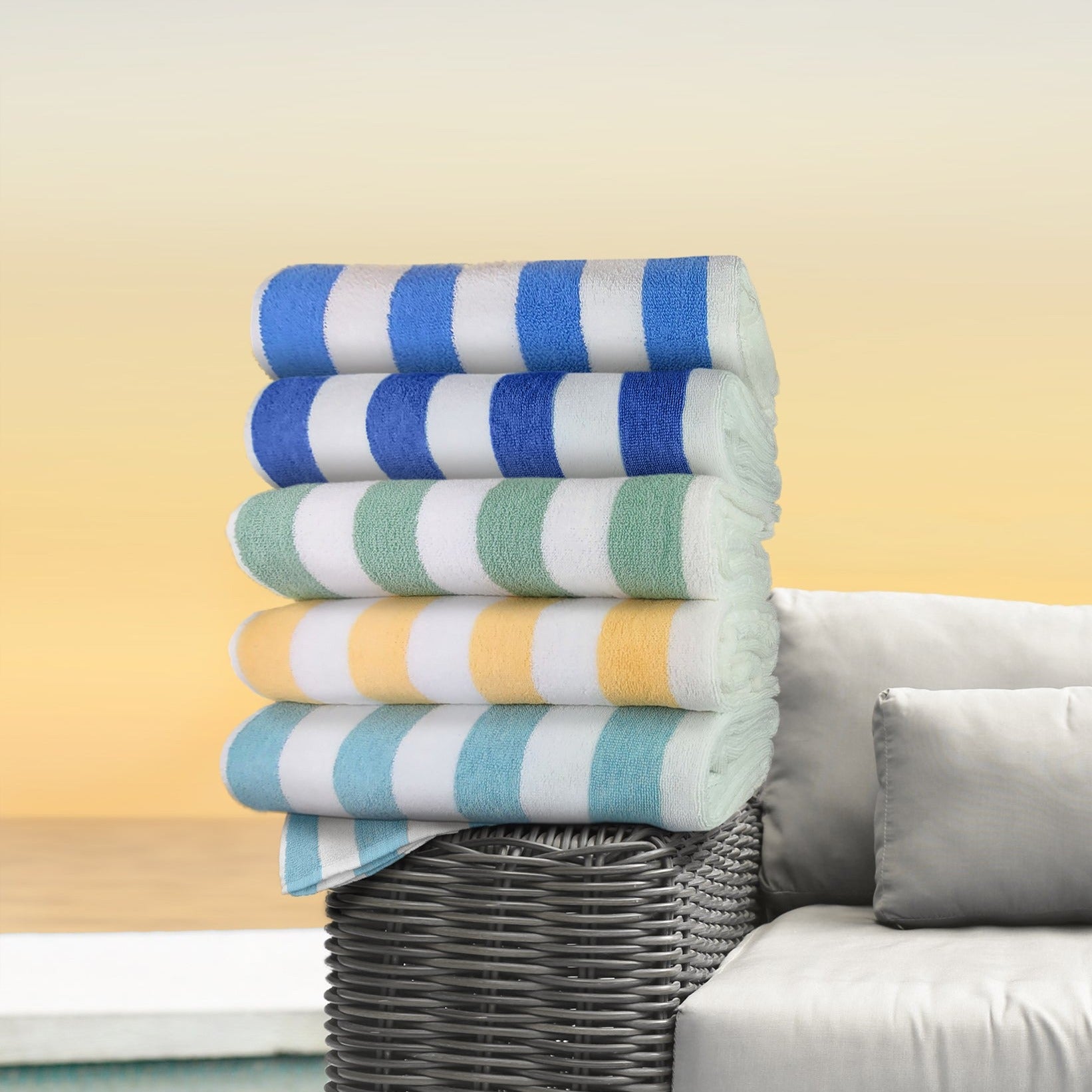 GPL Collection Cabana Stripes Pool/Beach Towels