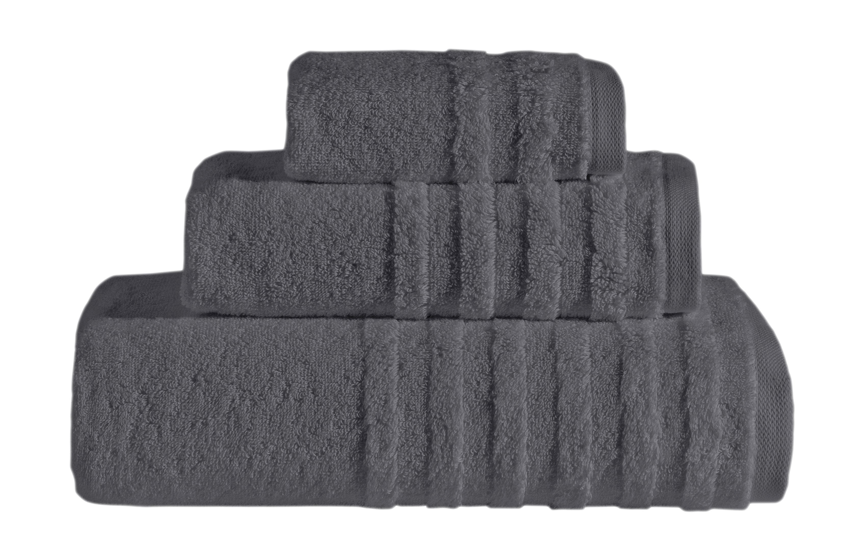 Opulent Collection 3 PK Towels Set - Coal