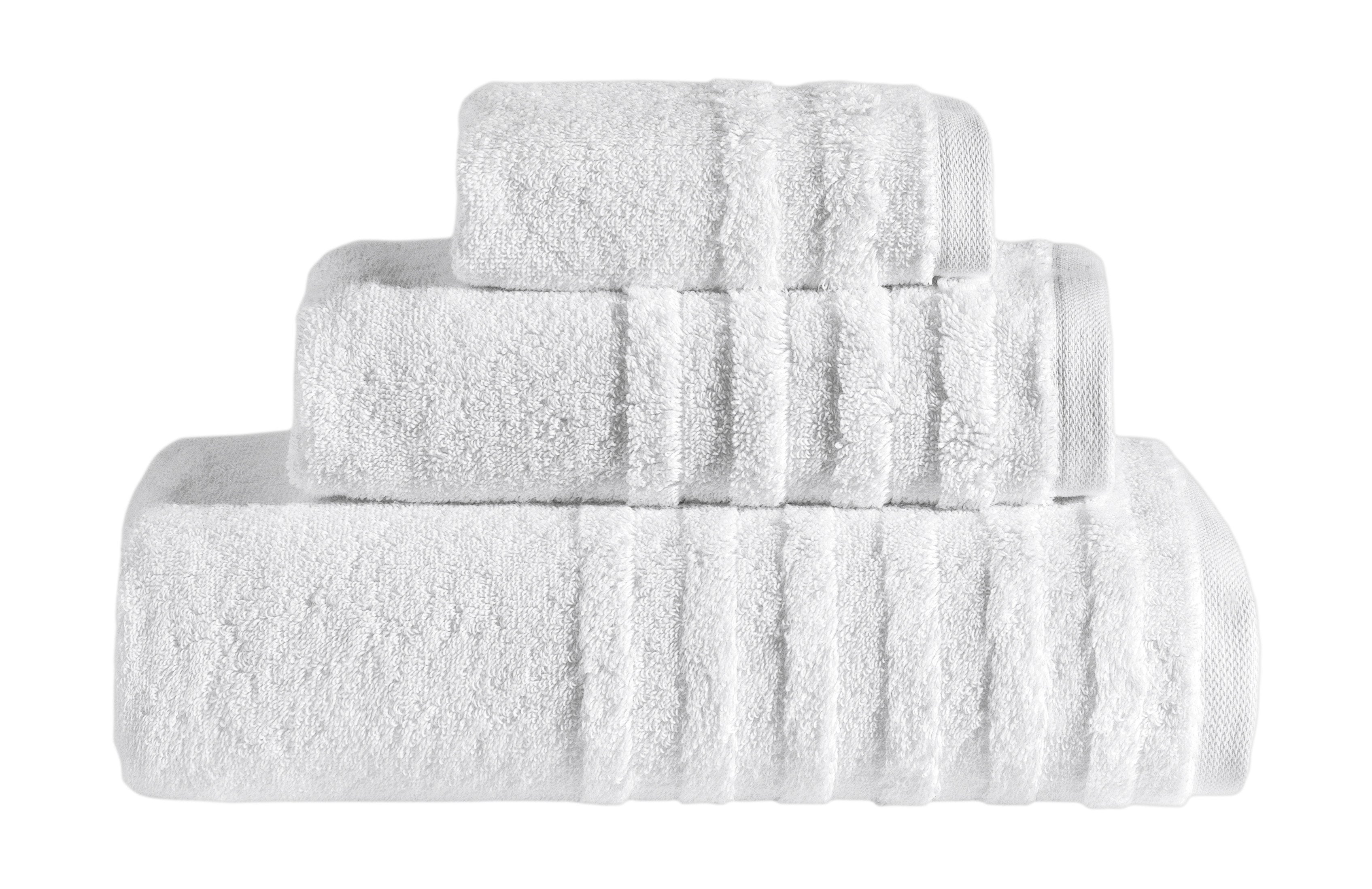 Opulent Collection 3 PK Towels Set - White