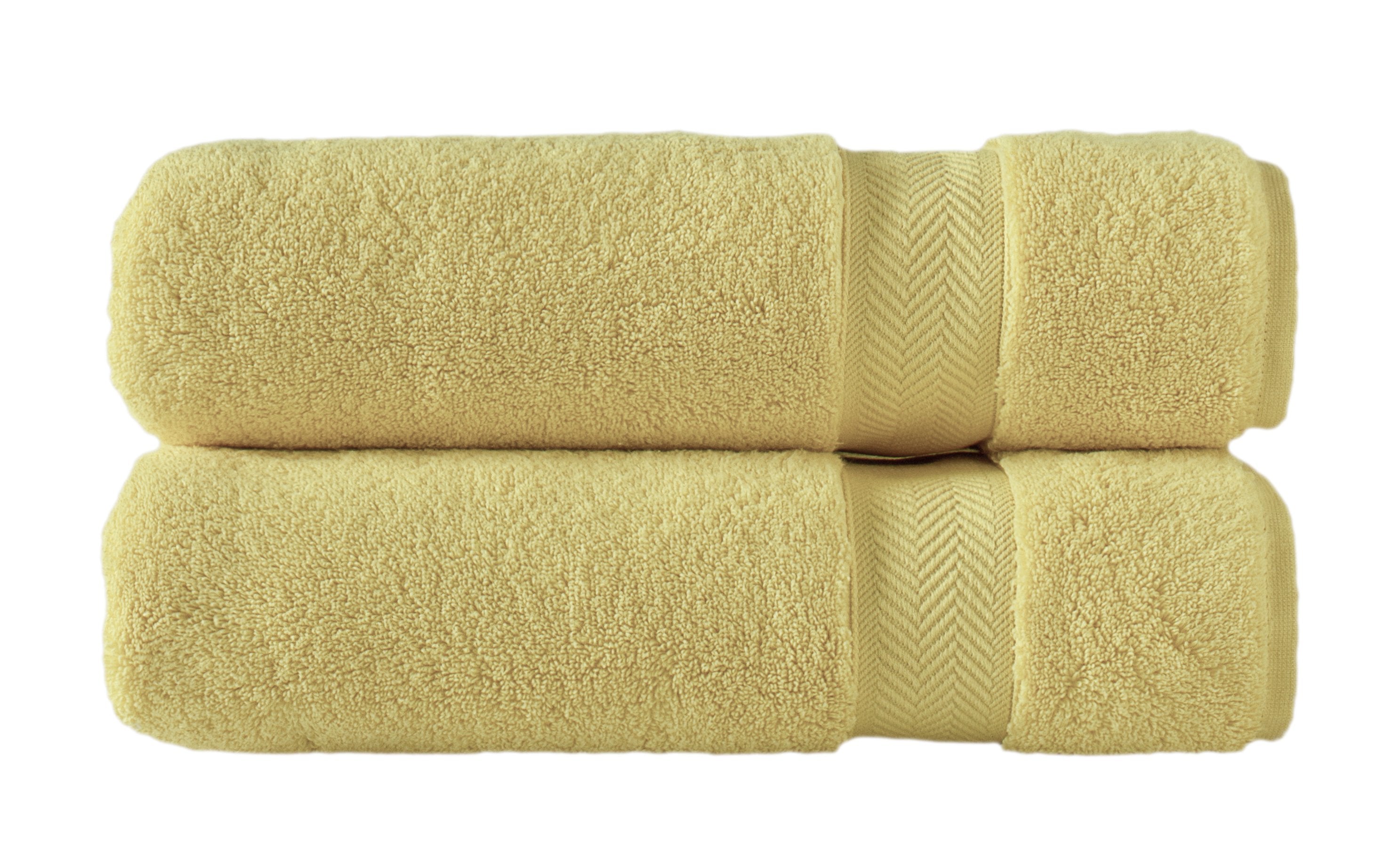 Klassic Collection 2 PK Bath Towels - Lemon