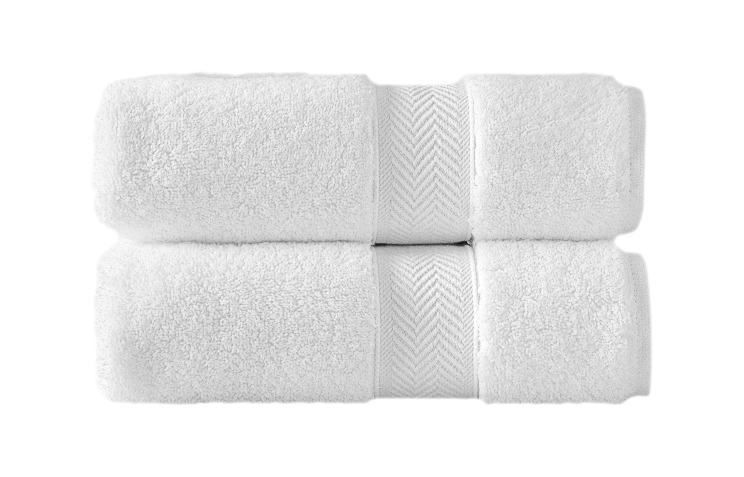 Klassic Collection 2 PK Hand Towels - White  
