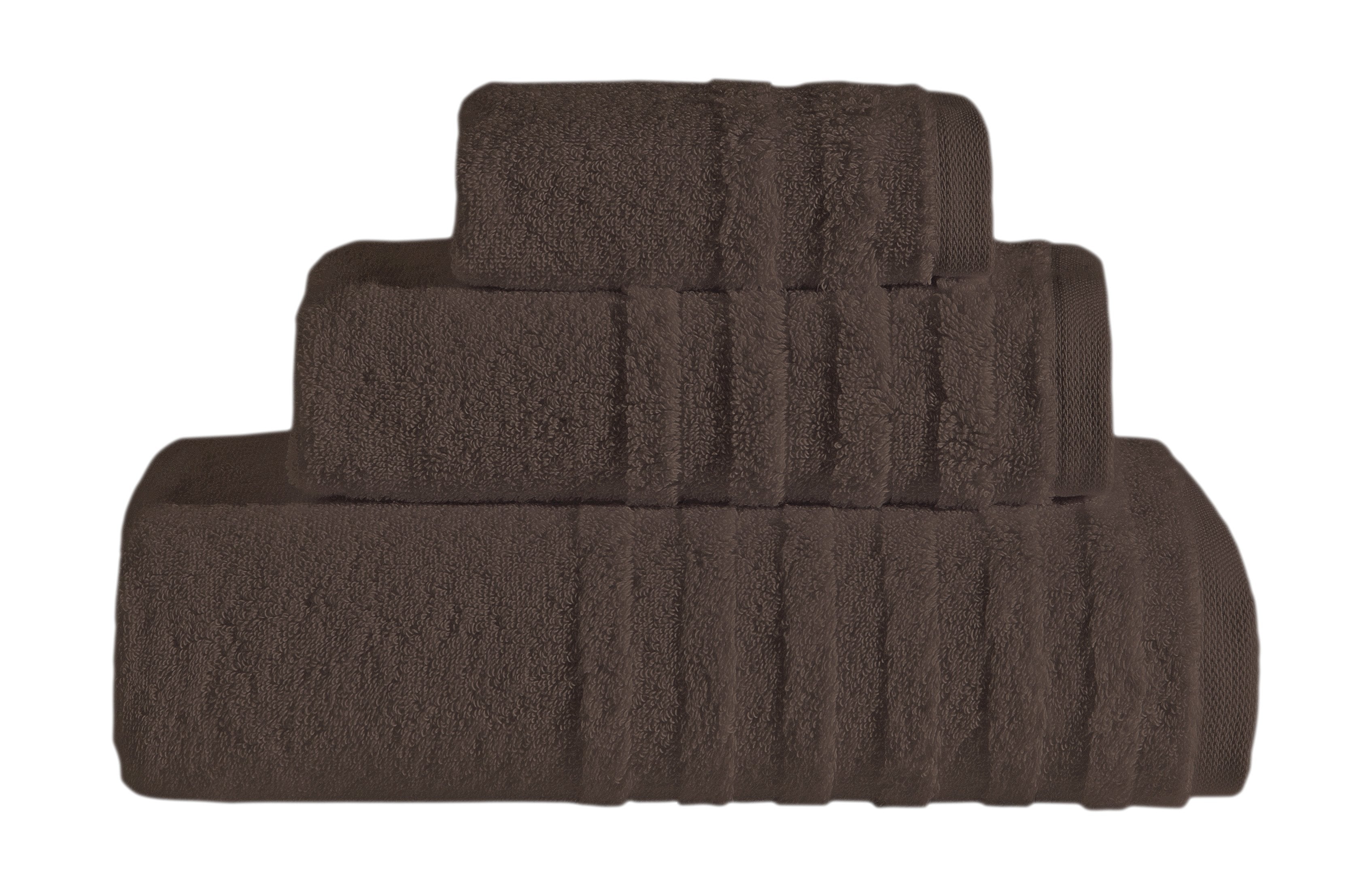 Opulent Collection 3 PK Towels Set - Chocolate